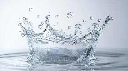 Poster - Water Splash Close-Up in High Detail
