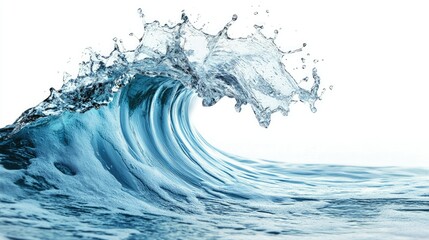 Poster - Dynamic Ocean Wave with Splashing Water