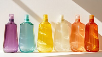 Poster - Colorful Bottles Displayed in Bright Natural Light