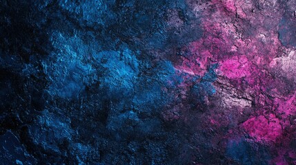 Poster - Vibrant Abstract Texture in Dark Blue and Pink Hues