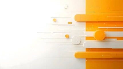 Poster - Vibrant gradient watercolor painting featuring a smooth seamless blend of warm yellow and orange hues creating a dynamic and energetic composition