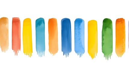 Poster - Bold and Smooth Gradient Watercolor Painting in Warm Hues of Yellow and Orange with Gentle Transitions for an Energetic and Vibrant Feel