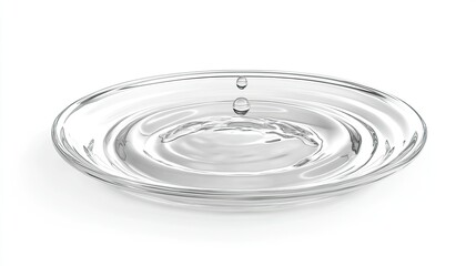 Poster - High-Resolution Water Drop on Plate Surface