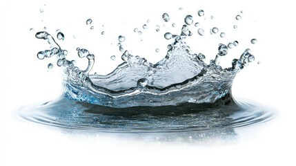 Poster - Splash of Water Droplets on Calm Surface