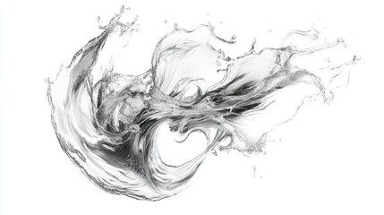 Poster - Abstract Water Splash Art in High Detail