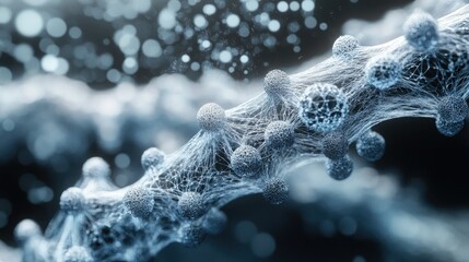 Poster - Abstract Molecular Structure with Gigapixel Detail