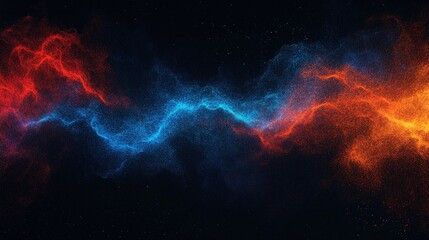 Poster - Vibrant Cosmic Energy Abstract Background