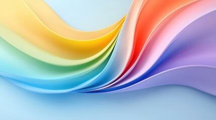 Poster - A bold rainbow abstract background featuring sharp angles and vivid colors, ideal for tech-focused designs, marketing materials, or innovative presentations.