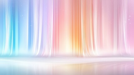 Poster - A captivating rainbow gradient background featuring a gentle blend of colors, ideal for branding, websites, or digital art that requires a vibrant and cheerful atmosphere to engage audiences.