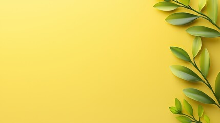 Poster - A clean light yellow background showcasing a minimalist design, perfect for modern branding, website layouts, or any project that seeks a fresh and airy look.