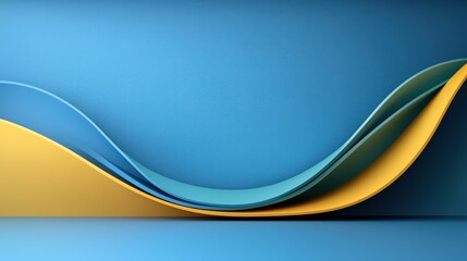 Poster - A deep blue gradient background transitioning to teal, perfect for enhancing visuals in eco-friendly branding, natural products, or any design that seeks to evoke freshness and vitality.