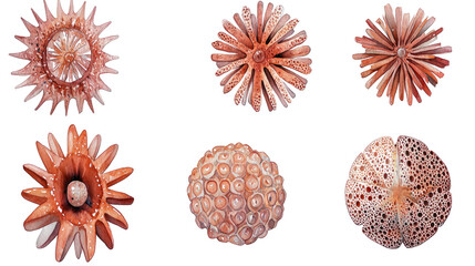 Poster - Various Shapes of Sea Shells Generative AI