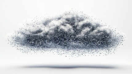 Poster - Abstract Cloud Illustration with Data Particles