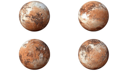 Poster - Exploring the Barren Desert Landscape of Mars Under a Distant Sun Generative AI