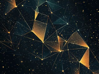 Poster - Abstract geometric shapes simple backgrounds with unique designs for creative projects