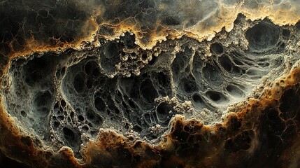Wall Mural - intricate macro photography of cellular structure