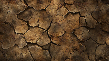 dry cracked earth texture rugged and detailed