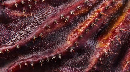 Poster - Explore the intricate details of cactus spines in a stunning macro shot of nature's textures