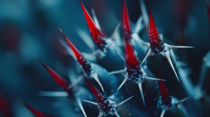 Poster - Explore the intricate beauty of cactus spines in stunning macro detail for nature enthusiasts