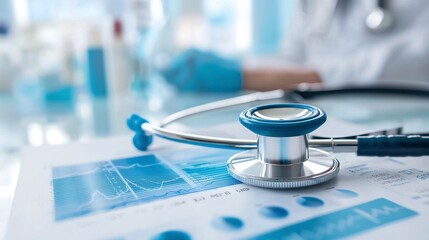 Poster - Healthcare professionals conduct comprehensive lifestyle and health assessments using advanced medical tools and analyzing patient data