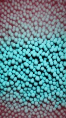 Poster - Turquoise textured spheres with a soft focus, creating a vibrant and abstract pattern