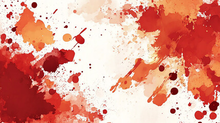 Elegant red watercolor splash abstract background with white space