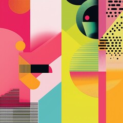 Poster - Stylish Abstract Layout with Premium Textures