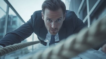 Aufkleber - Harnessing a business mindset achieving goals through risk-taking in challenging situations