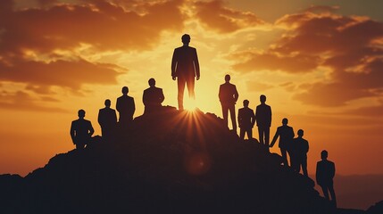 Poster - Empowering leaders to rise together cultivating a business mindset for success in a competitive landscape