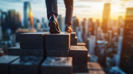 Poster - Business professionals cultivate resilience and adaptability to navigate challenges and achieve success in a dynamic environment