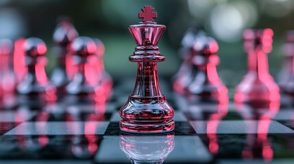 Poster - Master your business mindset strategically visualize success like a chess game with discipline and focus