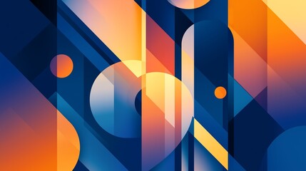 Aufkleber - abstract modern texture with geometric layers