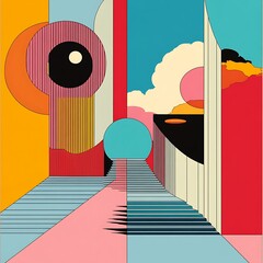 Poster - Futuristic Technology-Themed Abstract Wallpaper