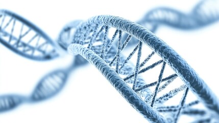 Poster - Detailed Structure of DNA Genome Highlighting Its Helical Formation Generative AI