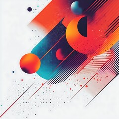 Aufkleber - abstract textured background with geometric patterns