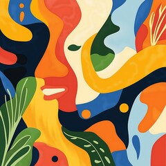 Poster - Vibrant Abstract Geometric Pattern Background