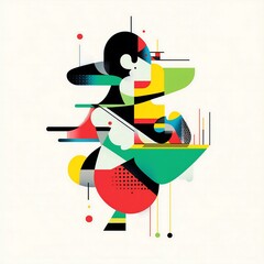 Fototapete - illustration of an background