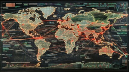 Poster - global network connectivity map visualization