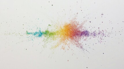Poster - Vibrant Color Explosion Abstract Art