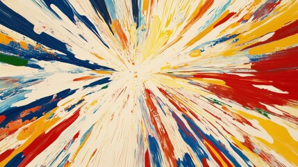 Poster - Vibrant Explosion of Colorful Abstract Art