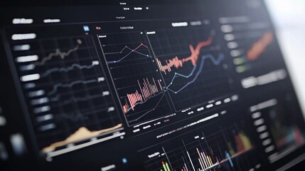 Poster - Data Visualization on Modern Interface Screen