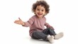 © robfolio - Laughing Toddler Reaching Out in Pure White Background