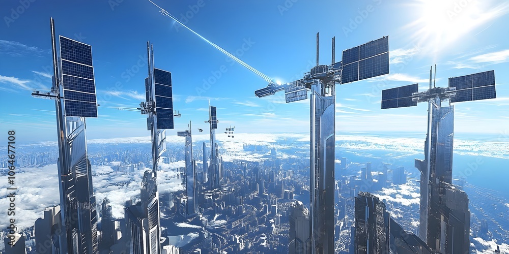 Futuristic Orbiting Solar Power Satellites Harnessing the Sun s Energy ...
