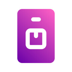 Sticker - delivery app gradient icon