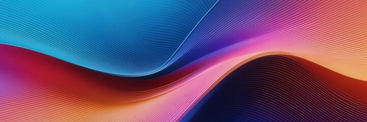 Wall Mural - a close up of a colorful abstract background with wavy lines