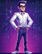 © Gabriel Guerra - IT guy worker cartoon