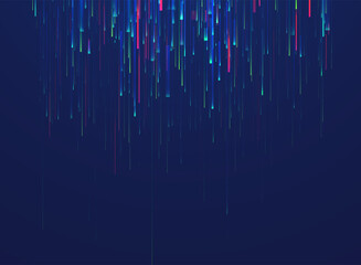 Poster - abstract lines on dark background. magic light effects. graphic concept for your design. adobe illus