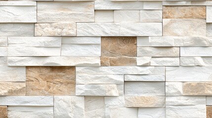 Poster - Seamless White Brick Wall Texture for Design Use