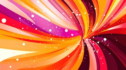 Poster - Colorful Abstract Swirl Background Design