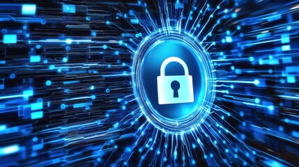Poster - Digital Security and Data Protection Concept